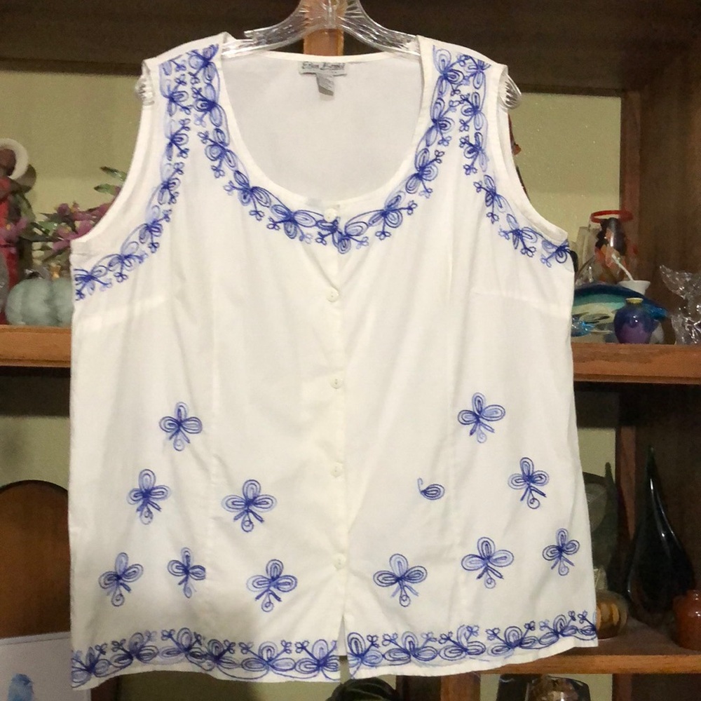 Erica Brooke Collection Sleeveless Blouse